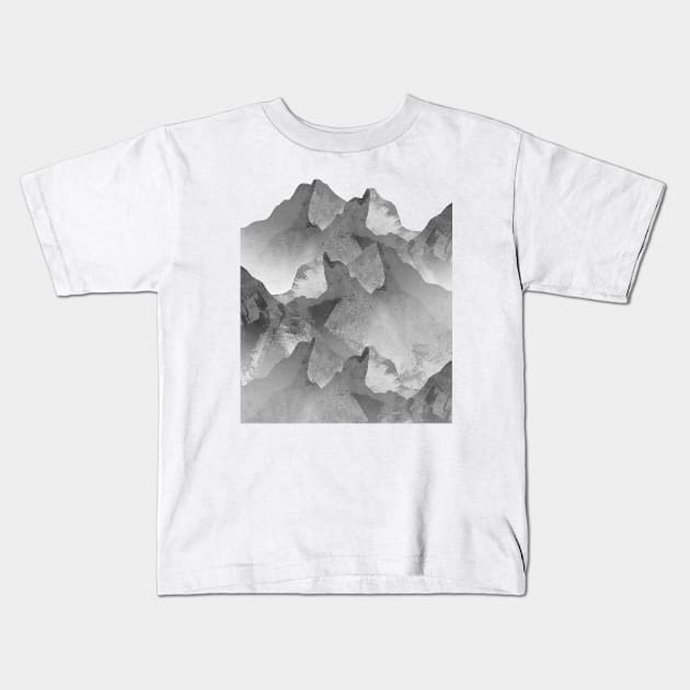 The mountain range Kids T-Shirt by Swadeillustrations